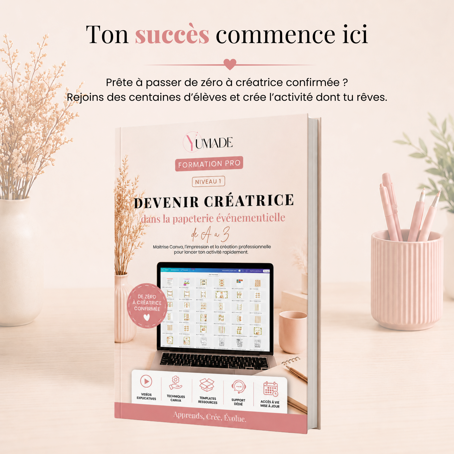 Formation Pro Niveau 1 – Devenir Créatrice dans la Papeterie Événementielle