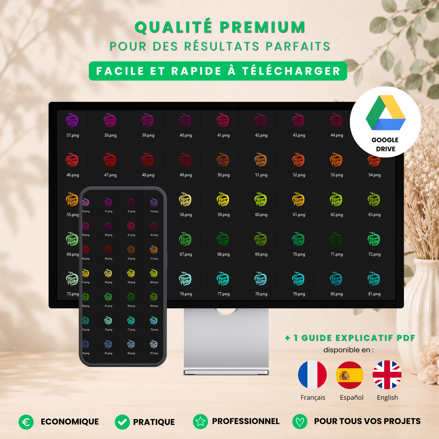 Logos Pom’Potes pack 435+ | PNG Haute Qualité