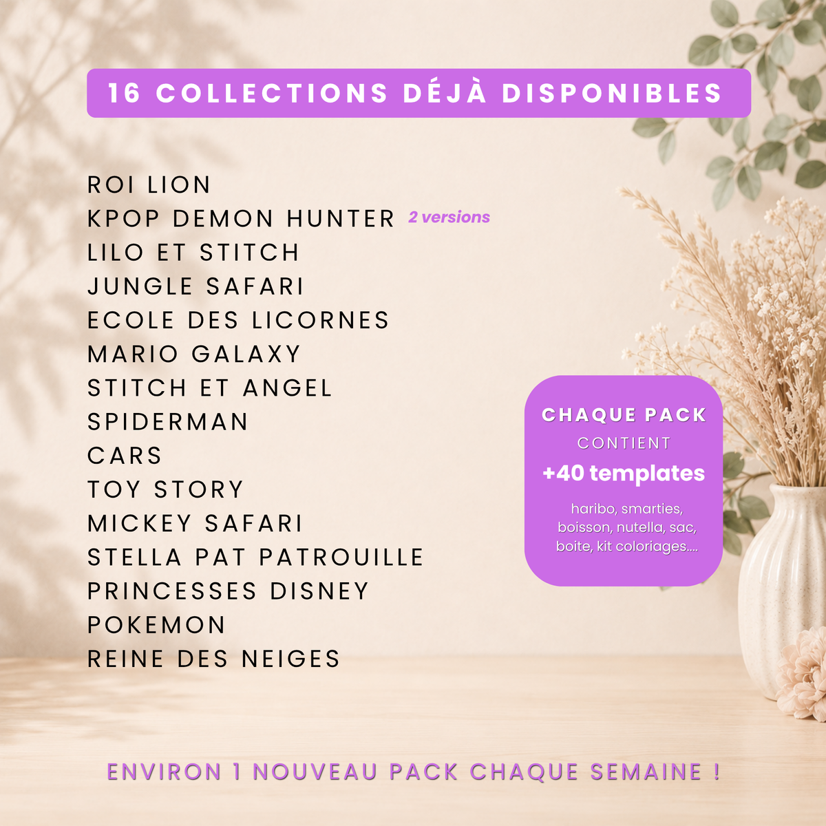 Bibliothèque Premium – Templates Canva à thème