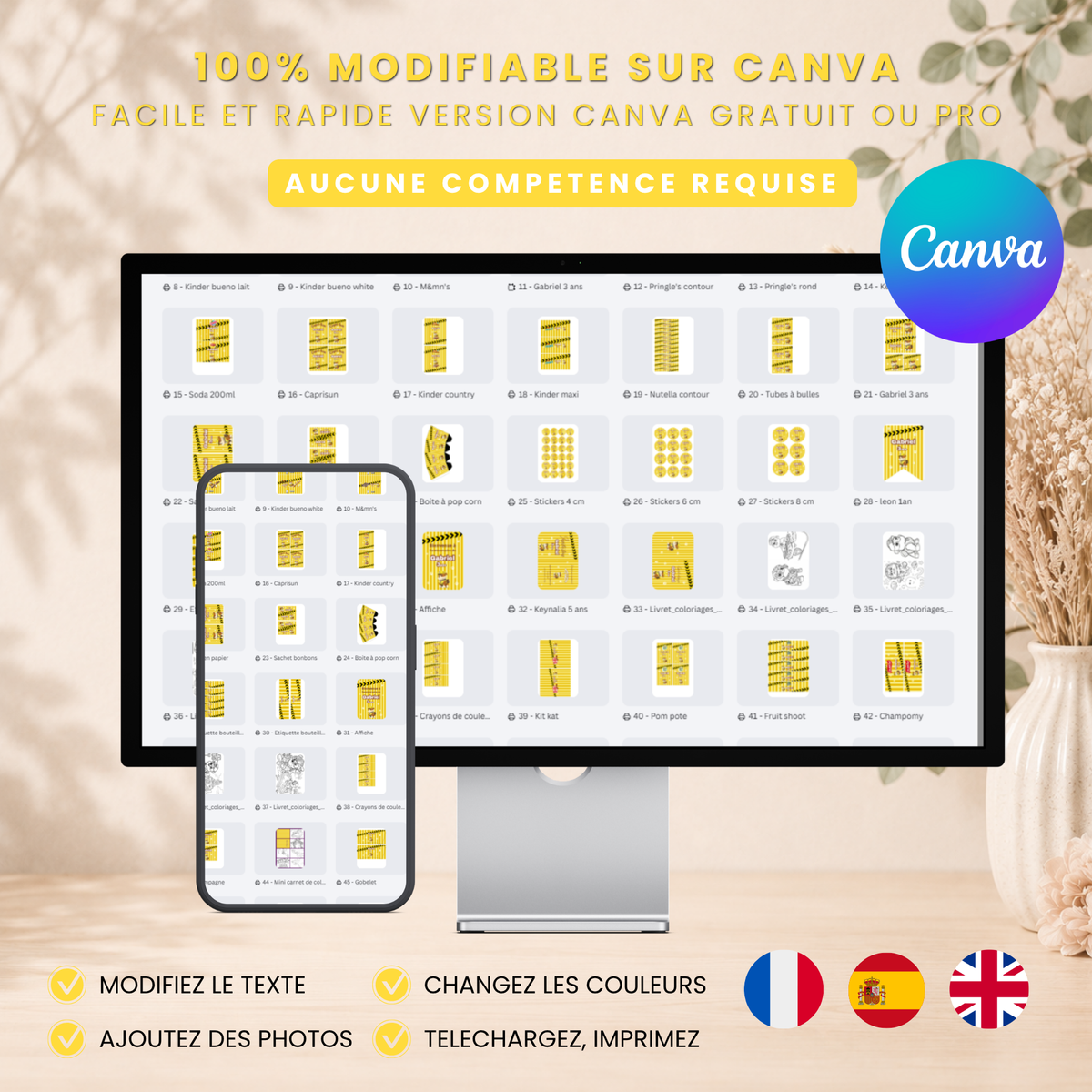 Pack Ruben Pat Patrouille – 40 Templates Canva Personnalisables
