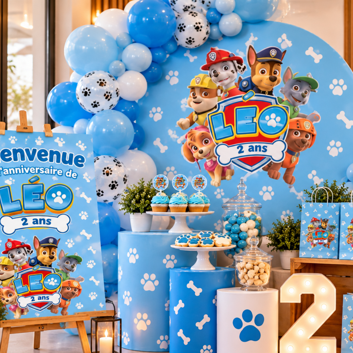 Pack Anniversaire Pat Patrouille – 40 Templates Canva Personnalisables