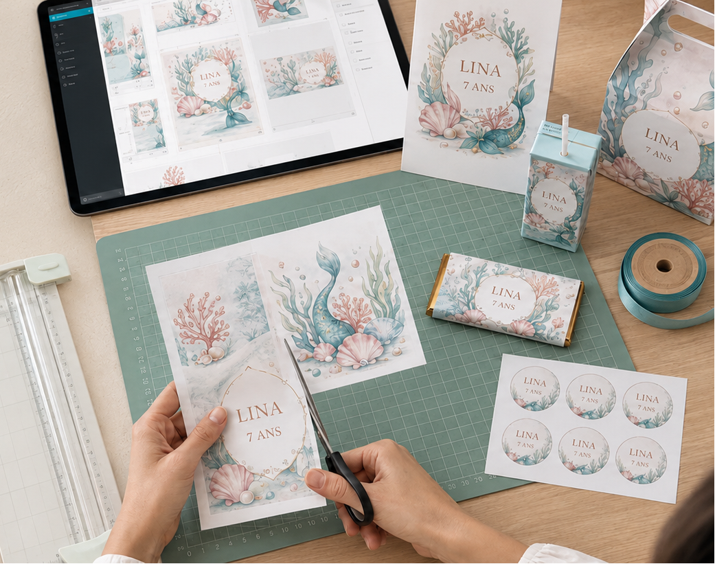 Templates Canva pour papeterie personnalisée