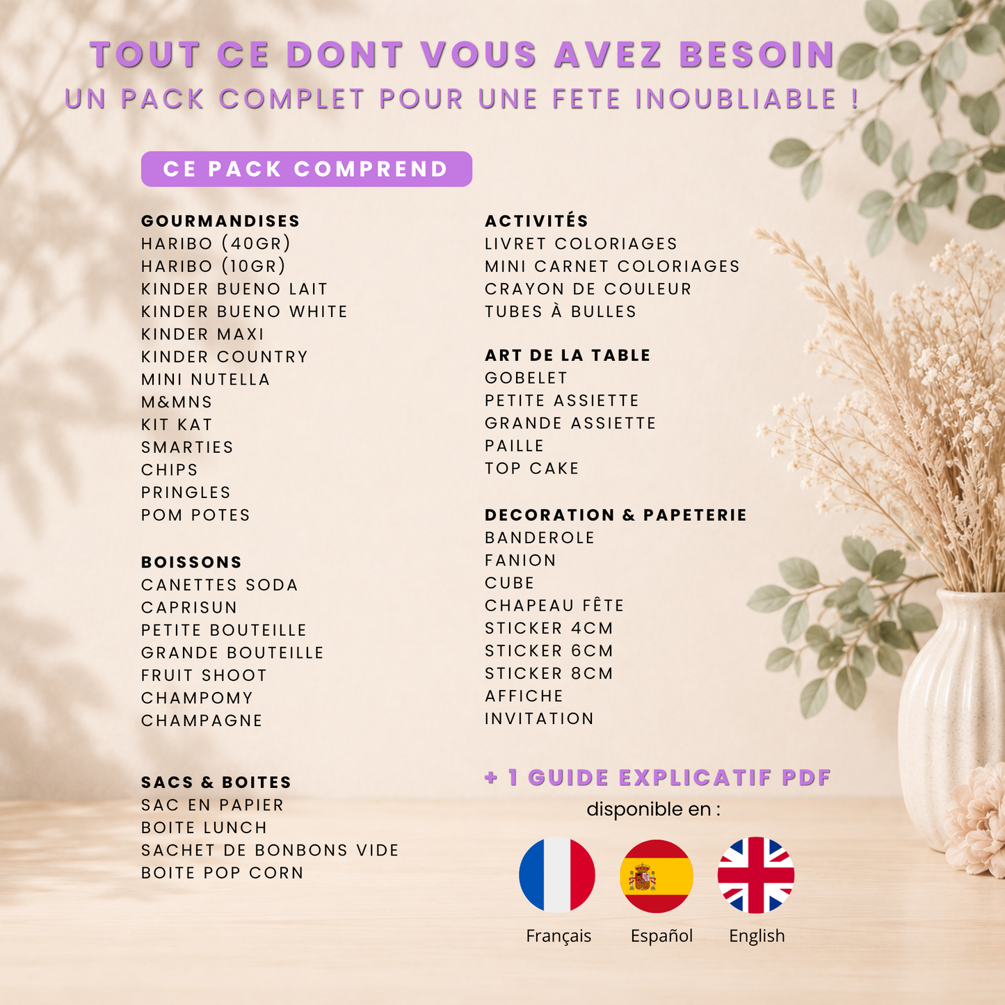 Pack Anniversaire École des Licornes – 40 Templates Canva Personnalisables
