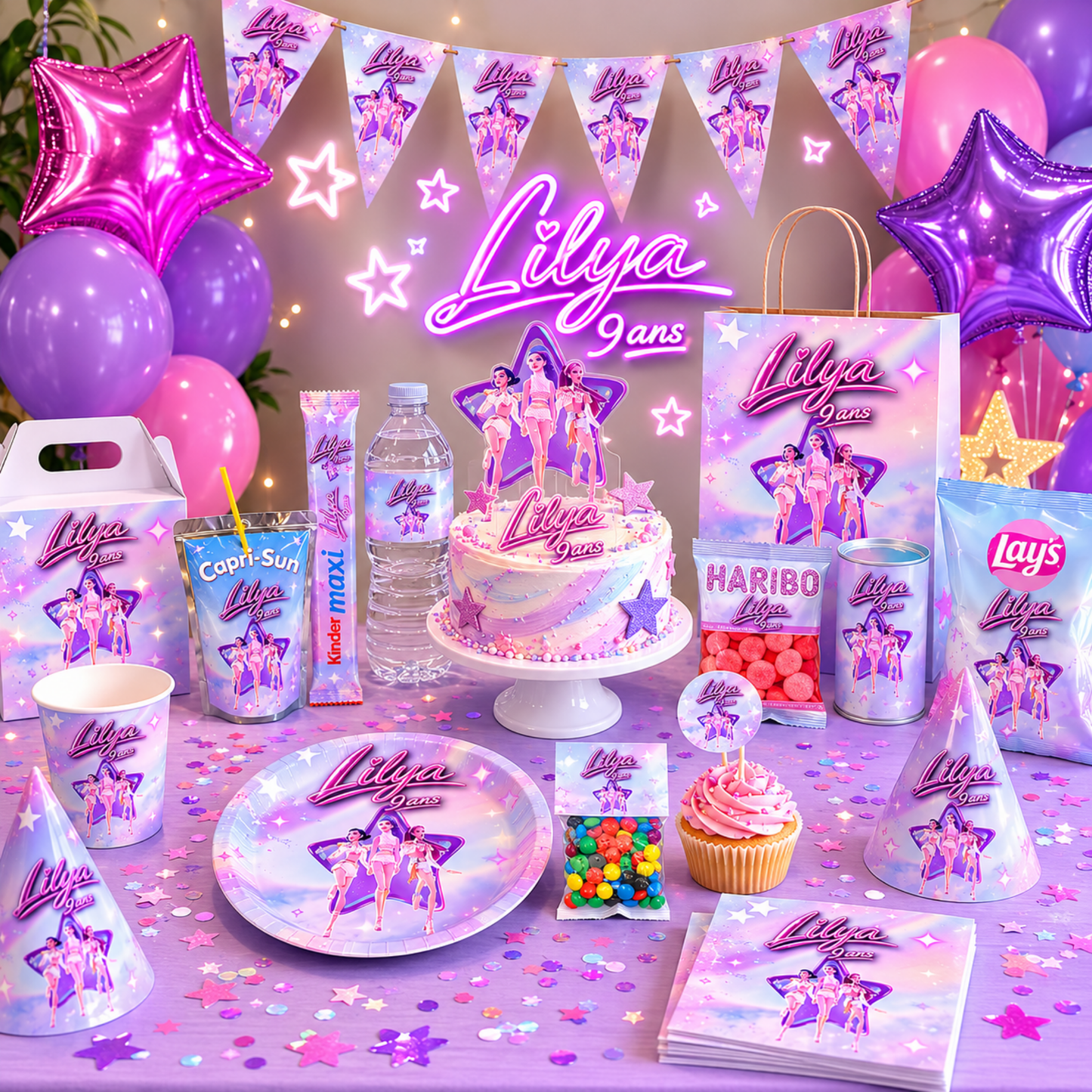 Pack Anniversaire Kpop Demon – 40 Templates Canva Personnalisables