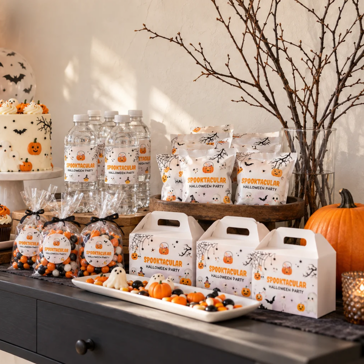 Pack Halloween Fantômes – 40 Templates Canva Personnalisables