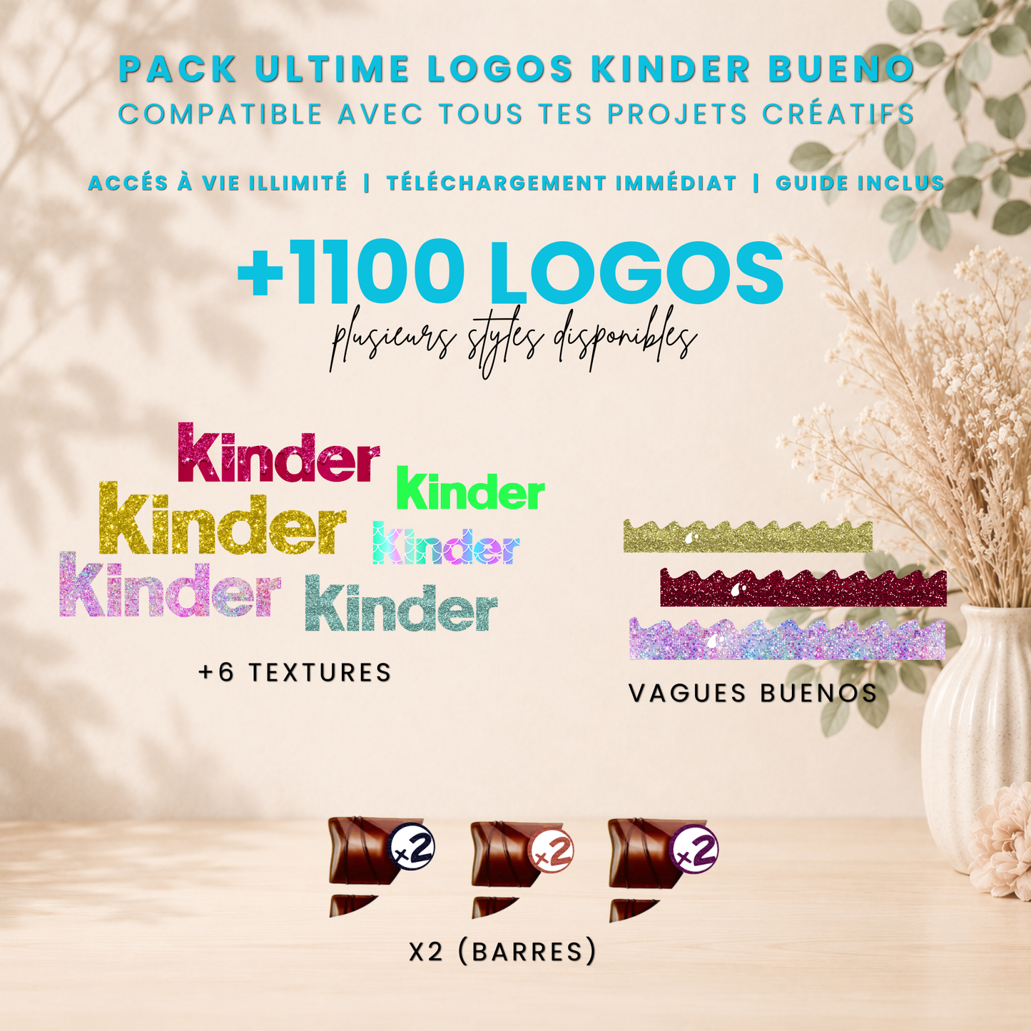 Logos Kinder Bueno pack 1100+| PNG Haute Qualité