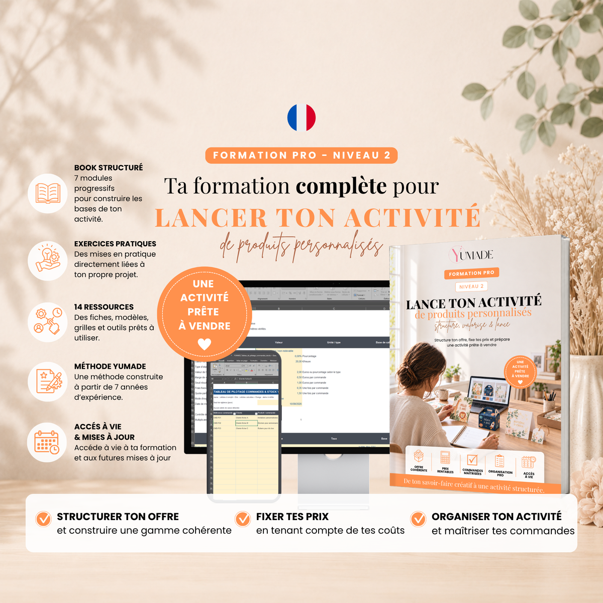 Formation Pro Niveau 2 – Lance ton activité de produits personnalisés