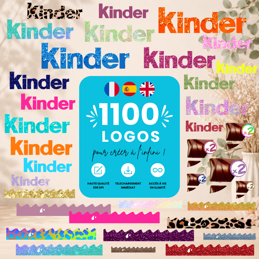 Logos Kinder Bueno pack 1100+| PNG Haute Qualité