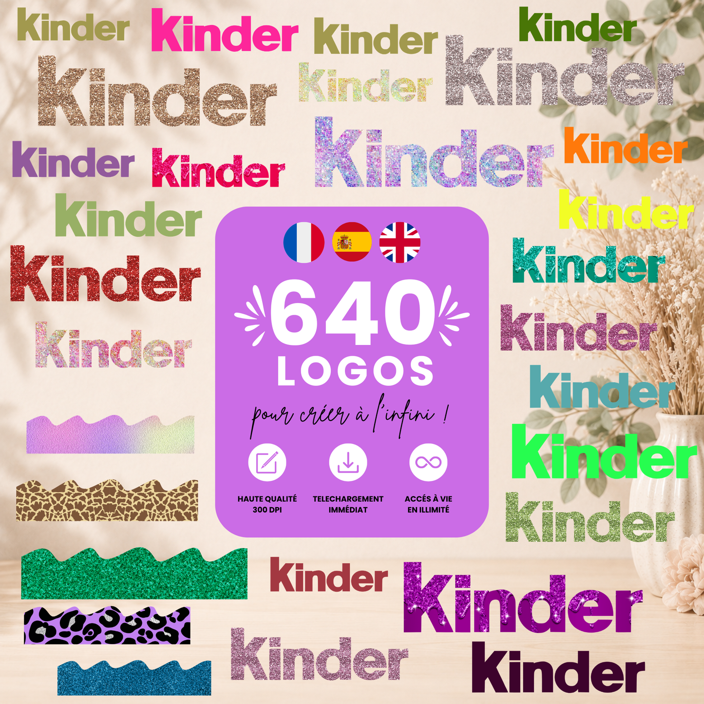 Logos Kinder Country pack 650+ | PNG Haute Qualité