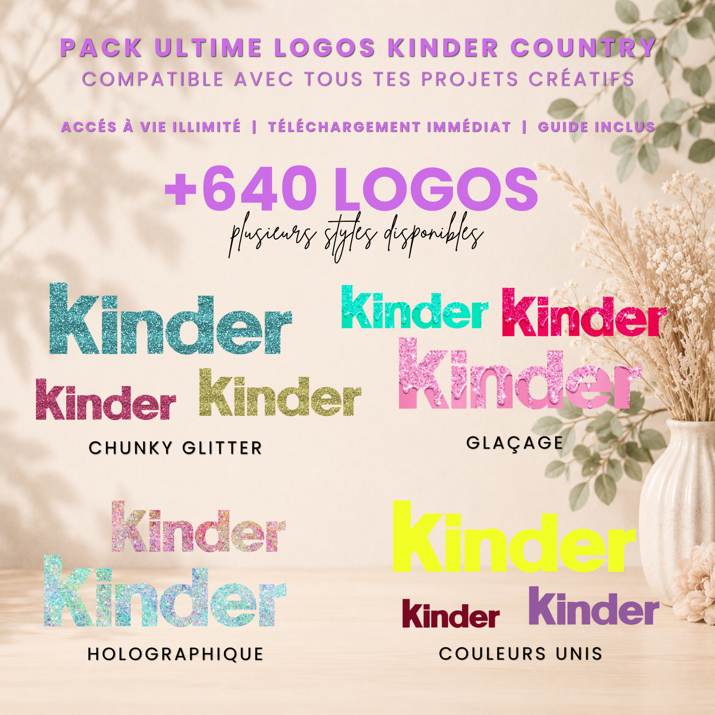 Logos Kinder Country pack 650+ | PNG Haute Qualité