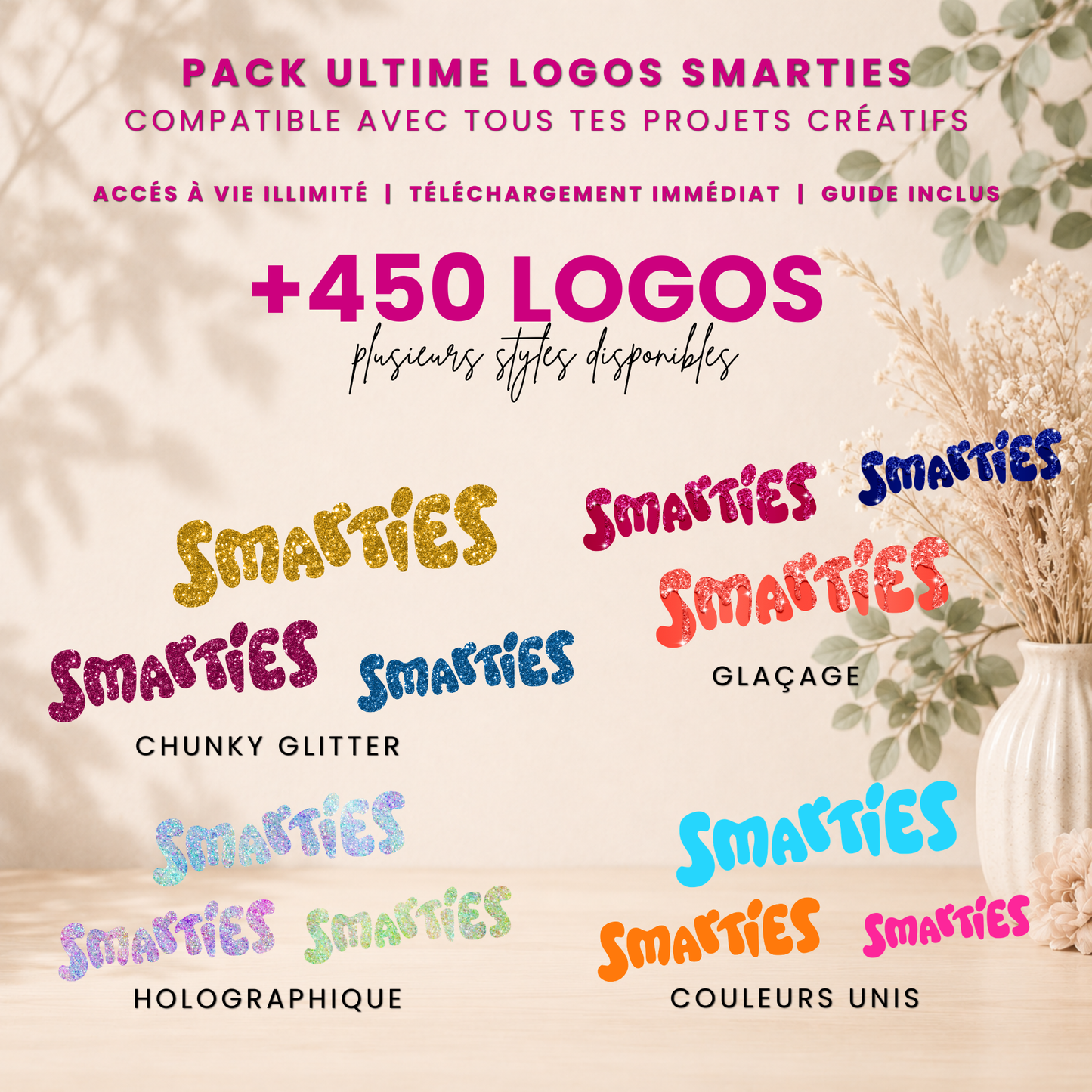 Logos Smarties pack 450+ | PNG Haute Qualité