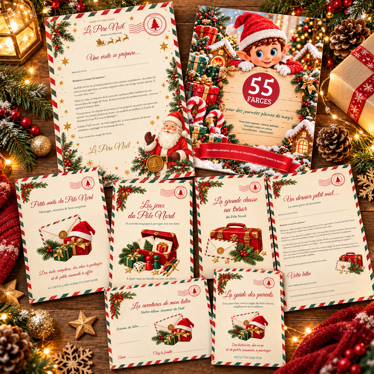 Kit Lutin Farceur Complet à Imprimer – 55 Farces, Jeux, Chasse au Trésor & Canva