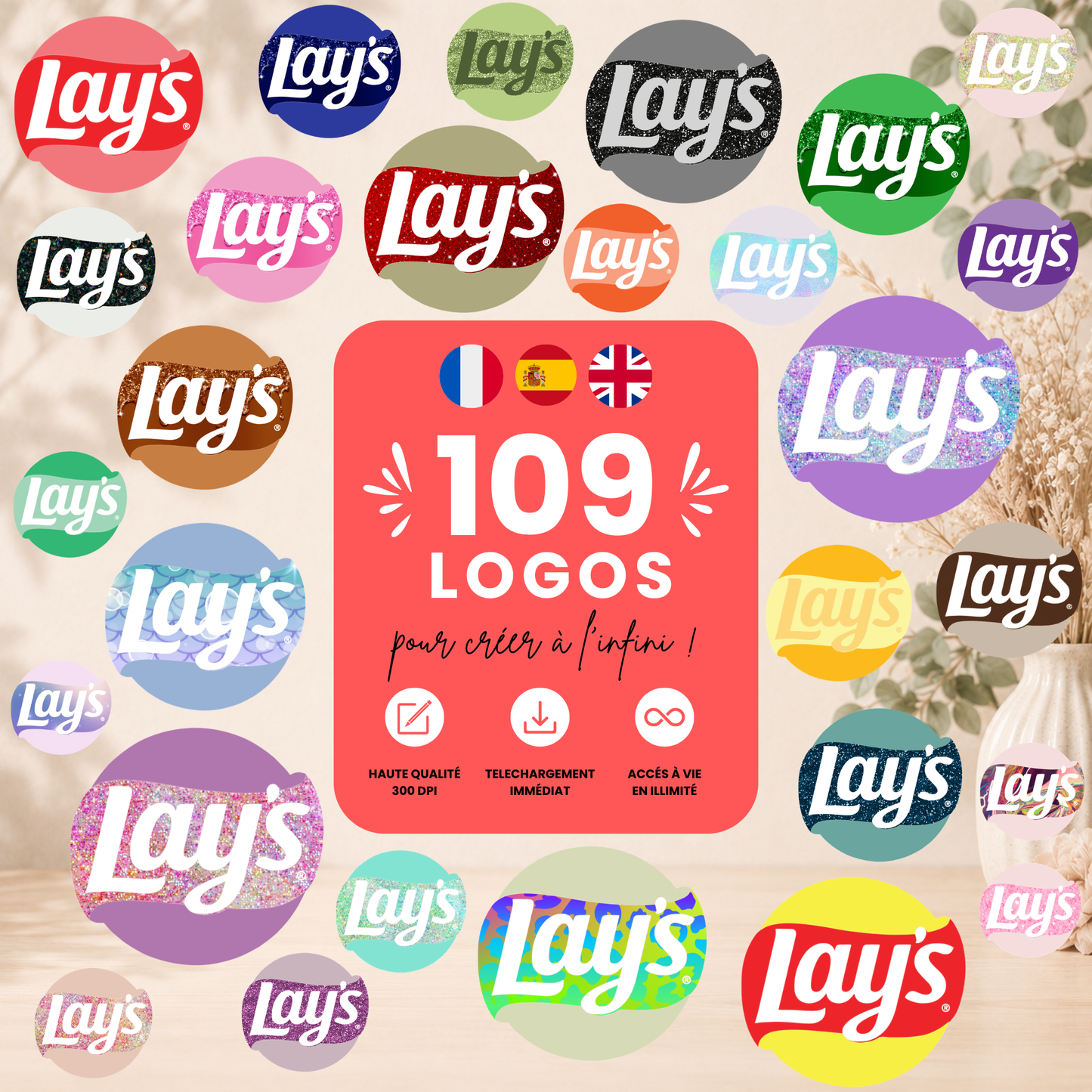 Logos Lay's pack 109+| PNG Haute Qualité
