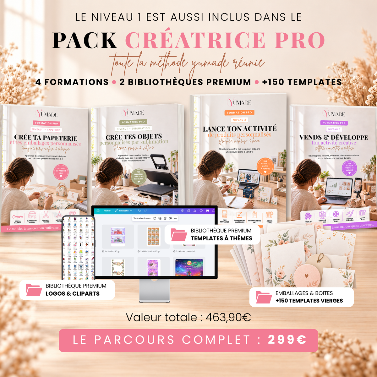 Formation Pro Niveau 1 – Devenir Créatrice dans la Papeterie Événementielle