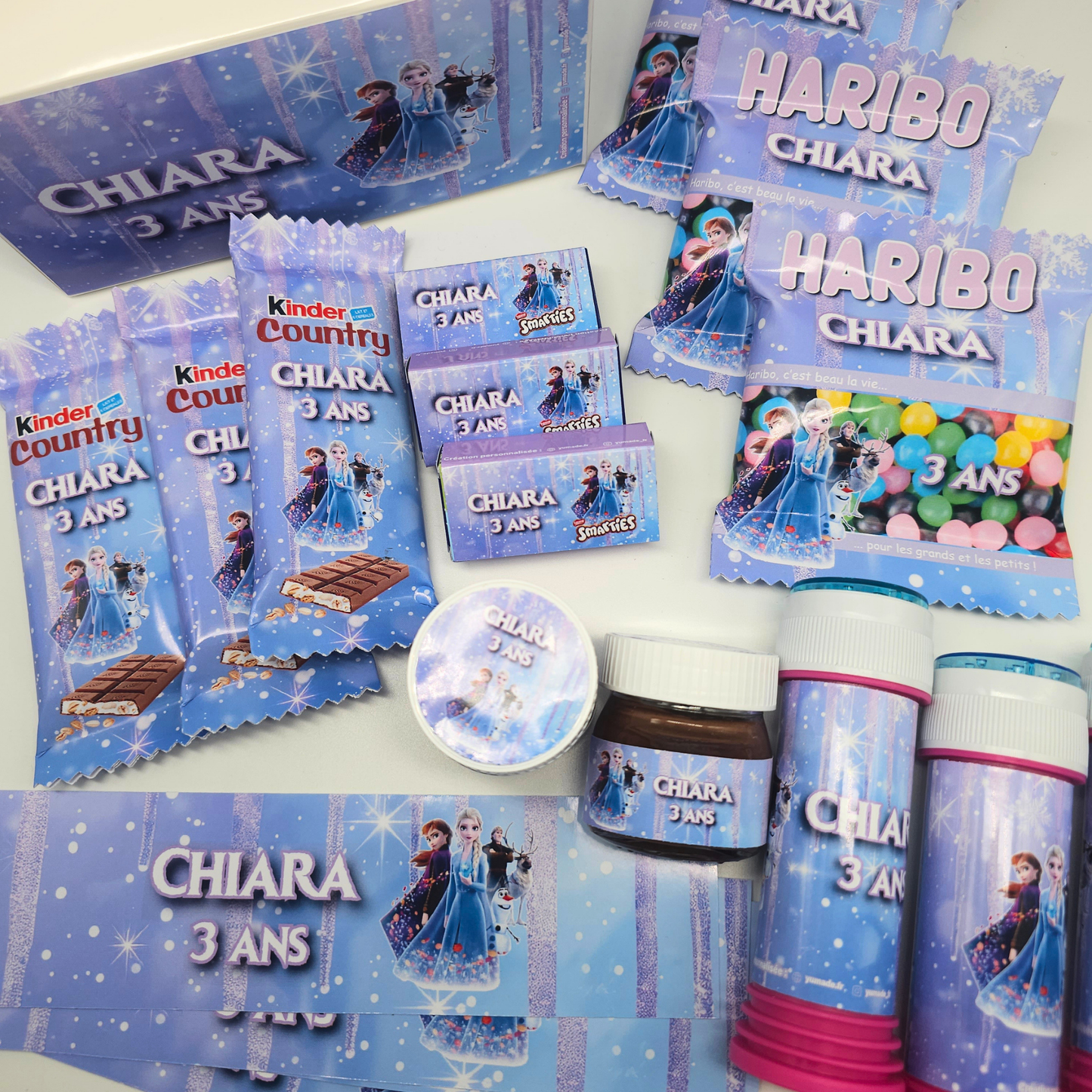 Pack Anniversaire Reine des neiges – 40 Templates Canva Personnalisables