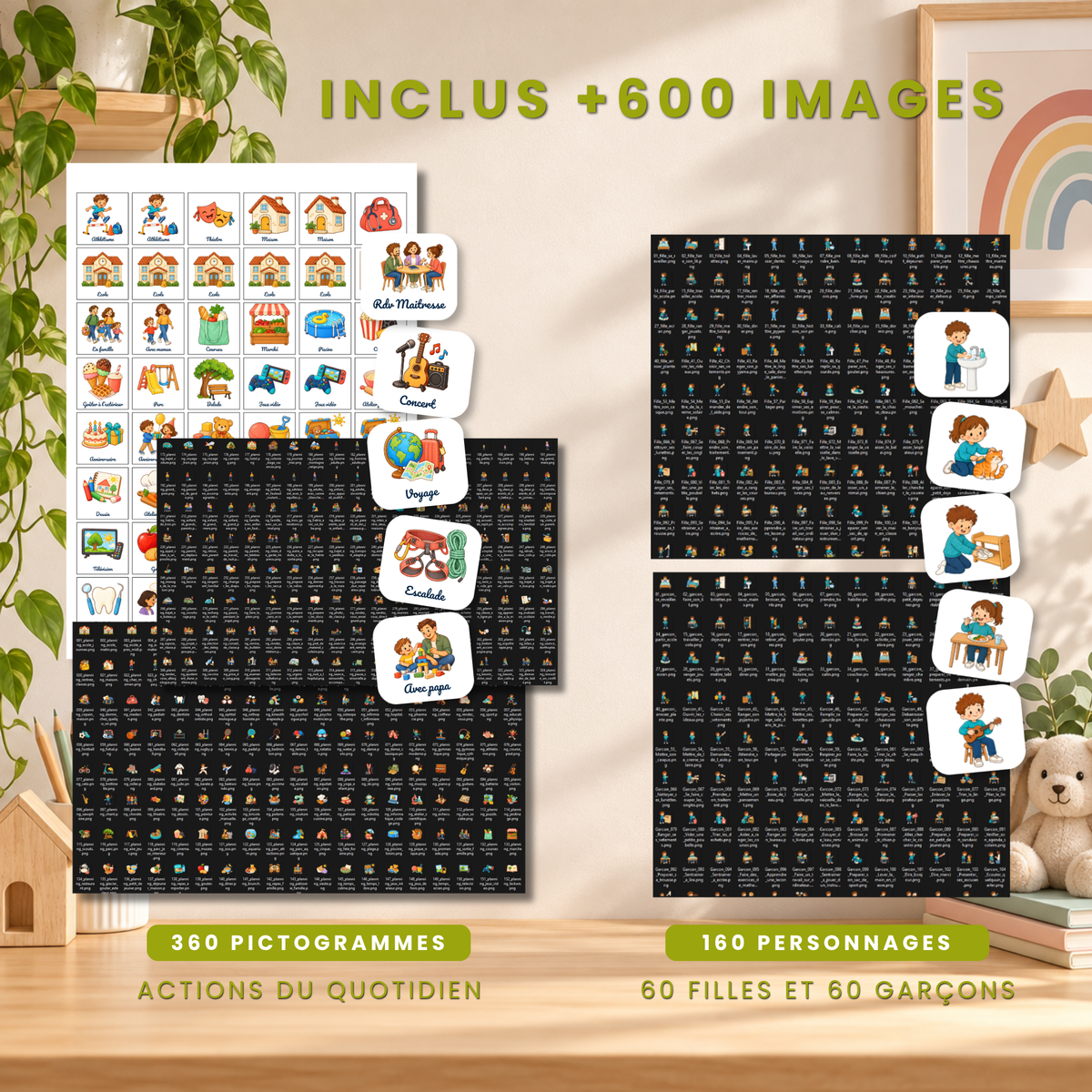 Pack complet Routine & Organisation Enfant à personnaliser sur Canva et à imprimer