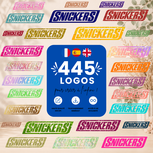 Logos Snickers pack 445+ | PNG Haute Qualité